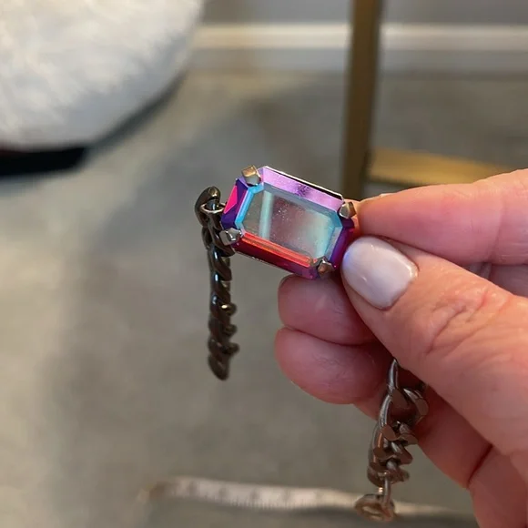 HRH COLLECTION VINTAGE AB BRACELET TWO TONE METAL RARE - Picture 2 of 4